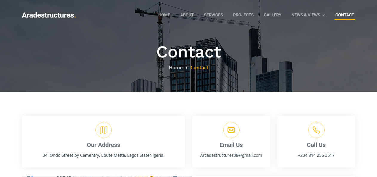 Arcadestructure web page